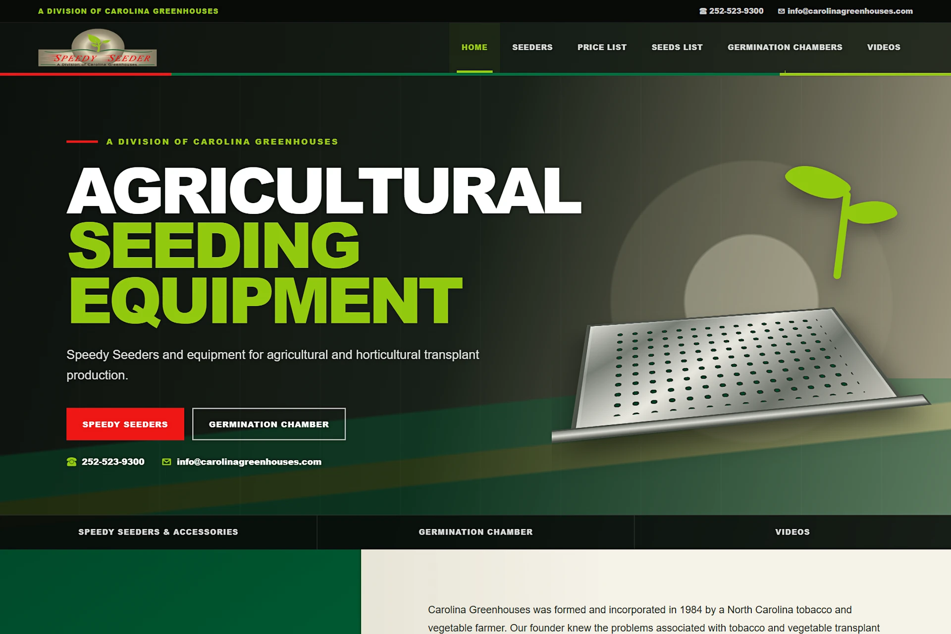 Speedy Seeders website