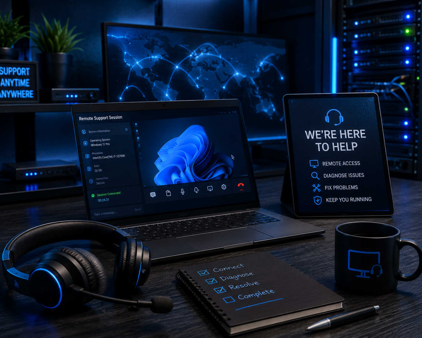 Live remote technical support