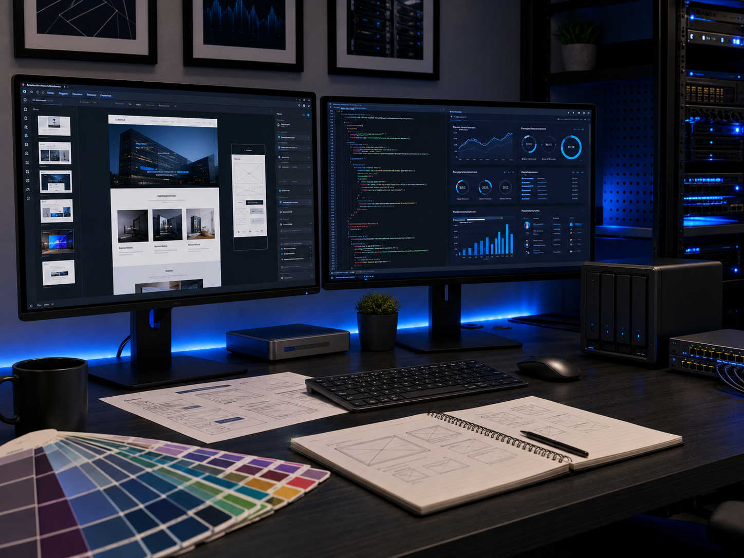Custom business website design and development